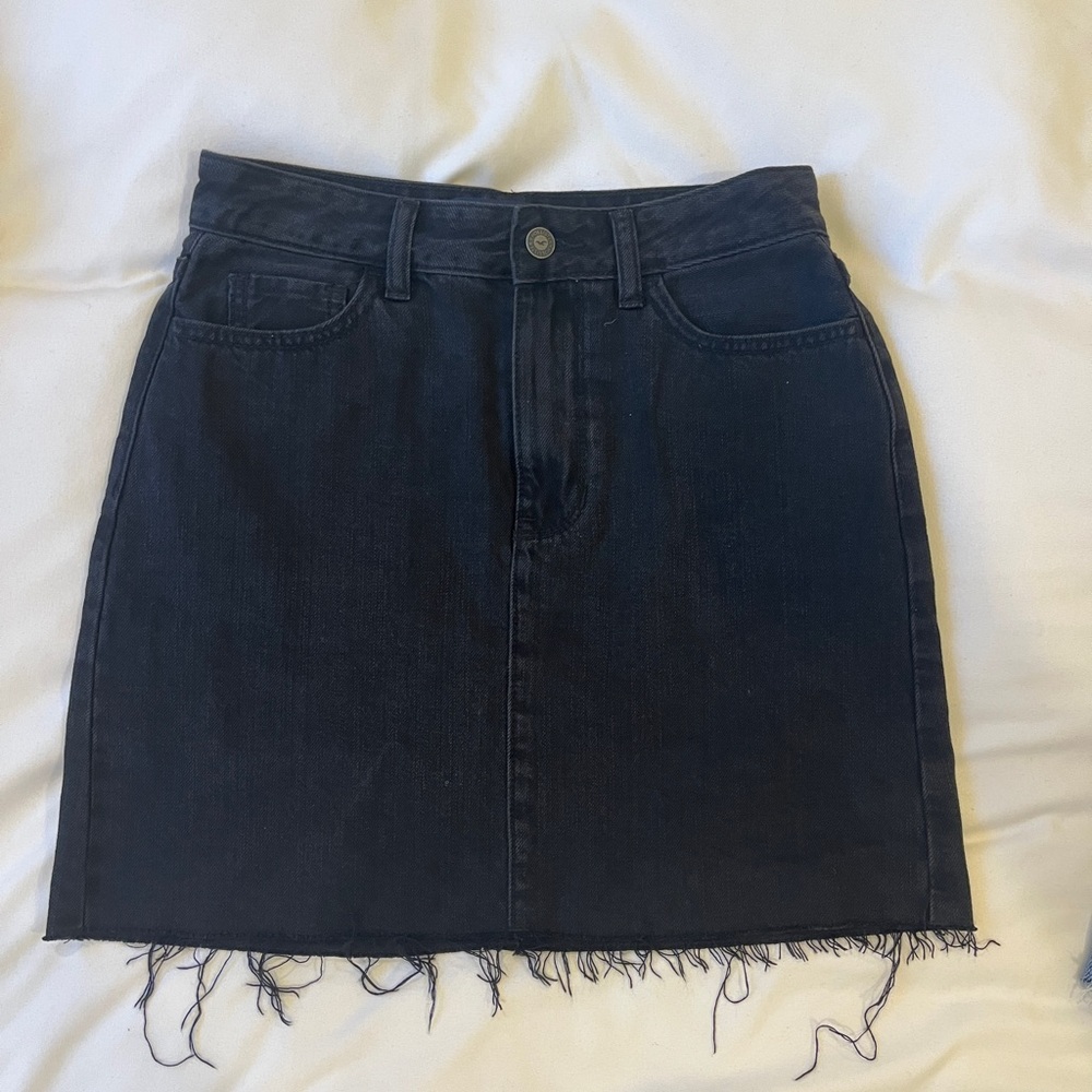 Hollister 2000s micro mini denim skirt
